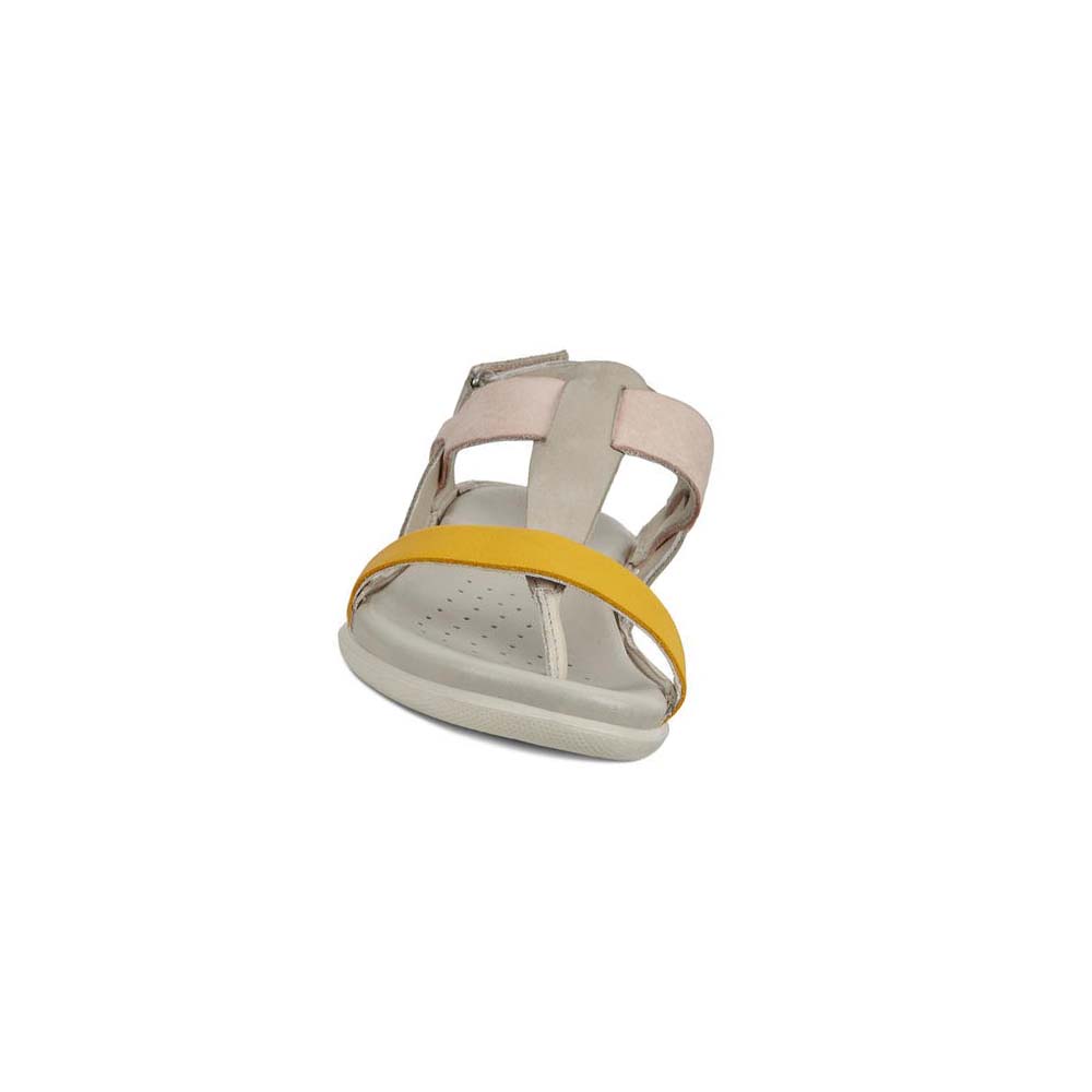 Women's Ecco Flash Sandals Grey / Orange | USA 176LIS